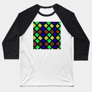 Harlequin  Check 2 Baseball T-Shirt